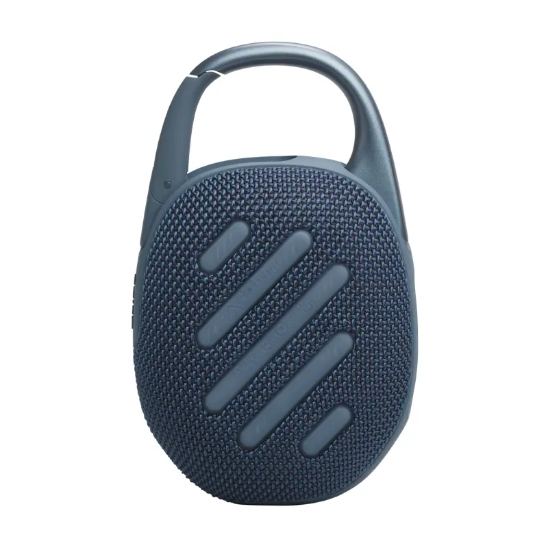 BOCINA PORTÁTIL JBL CLIP5 BLUETOOTH COLOR AZUL RESISTENTE AL AGUA Y POLVO